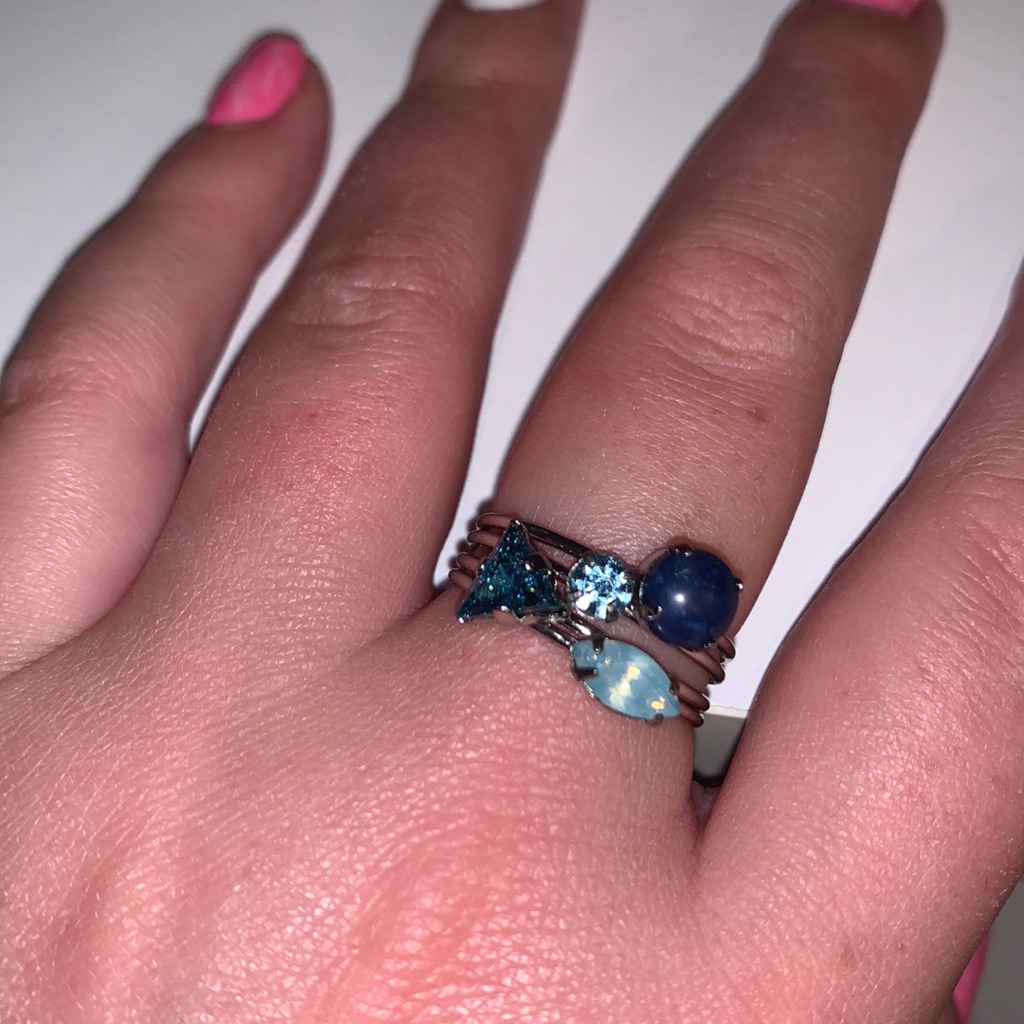 Blues Stack Rings 13$